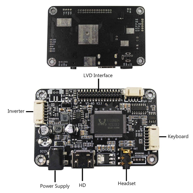 VSDISPLAY 10.4" 10.4 Inch 1024x768 600nit IPS LCD Screen VS104T-004A with Audio LCD Controller Board - Image 3